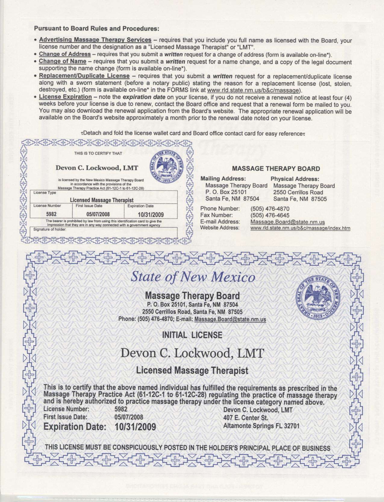 pa occupational therapy license duplicate copy