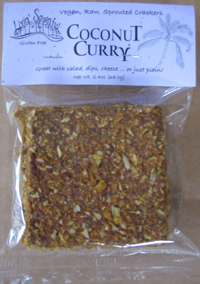 Coconut Curry Raw Crackers